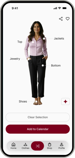 Atelia app — AI Outfit Mixing