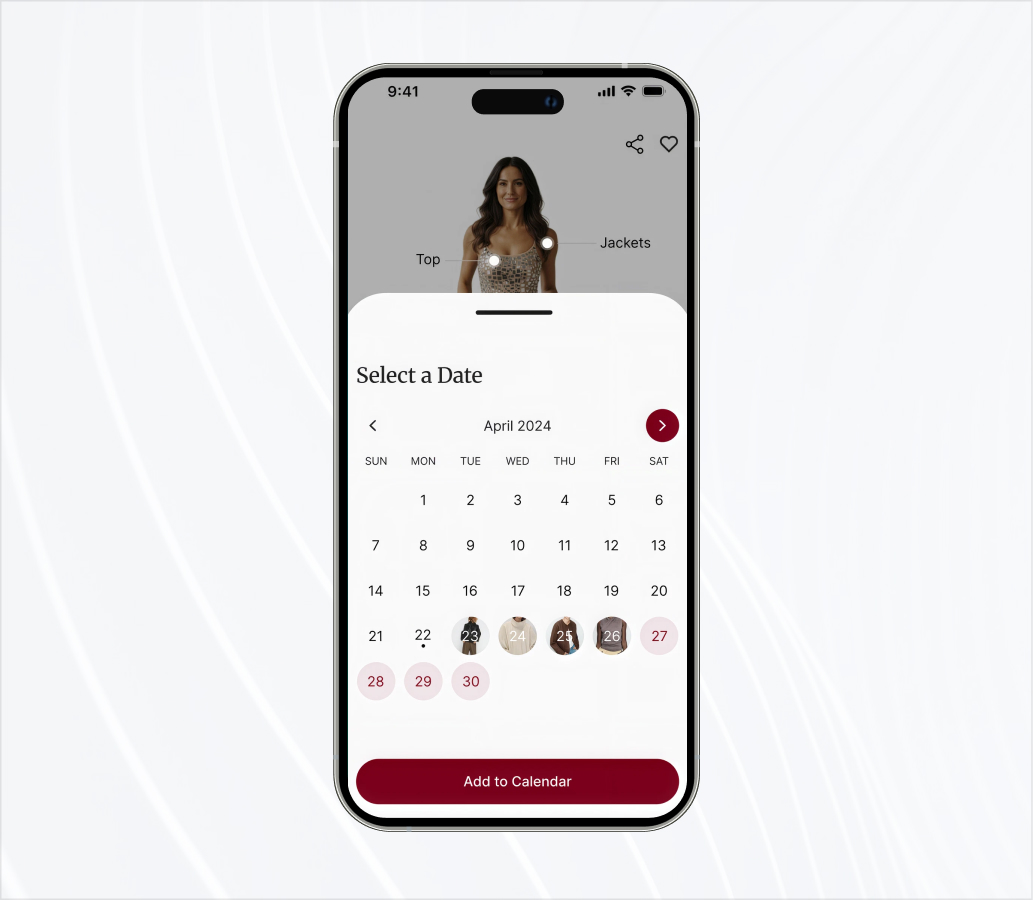 Atelia app — Calendar Scheduling